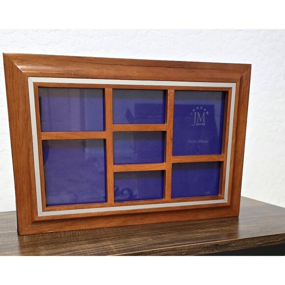 Jordan Mark Wooden Photo Album Frame With Multiple Compartments For Photos - Picture 1 of 9